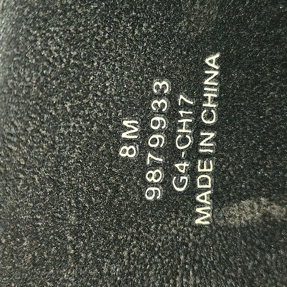 Sperry Topsider Black Houndstooth Pull On Rubber Rain Boot Size 8 - Picture 9 of 12